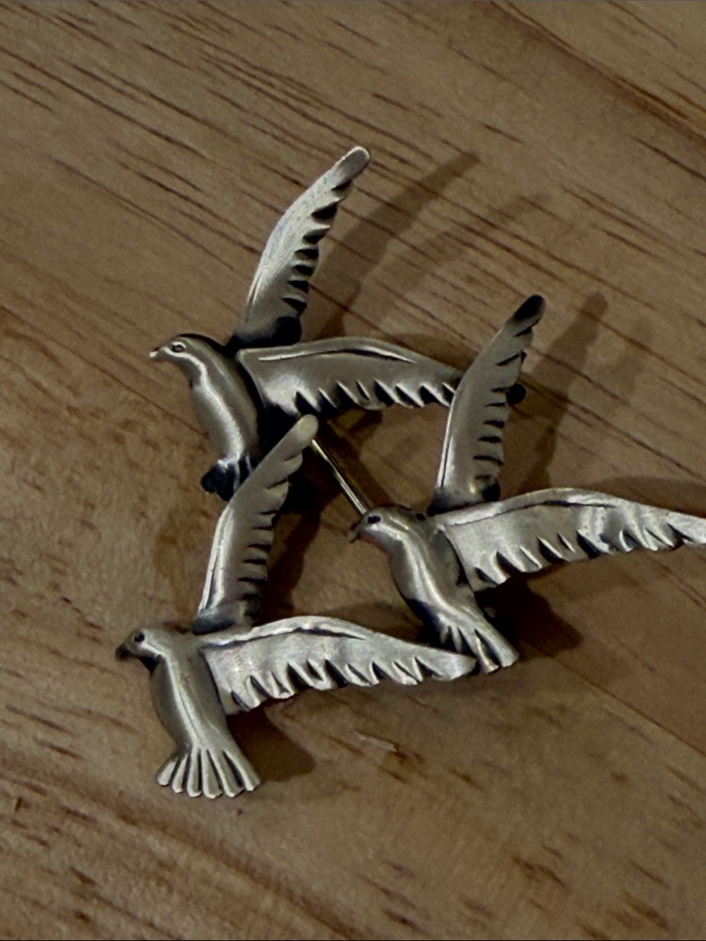 Vintage Sterling Silver Beau Seagull Pin